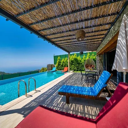 2 Bedroom Private With Great Sea View Villa Faralya