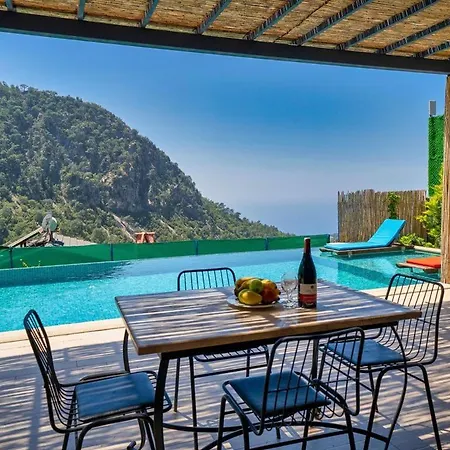 2 Bedroom Private With Great Sea View Villa Faralya